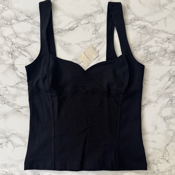 Free People Intimately Somewhere Sometime Cami in Black NWT - Picture 7 of 9